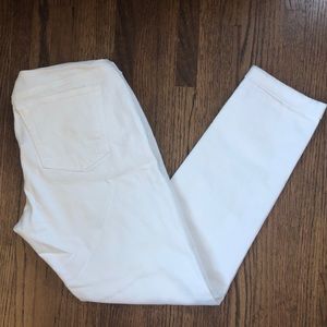 {Maternity} AG White Jeans